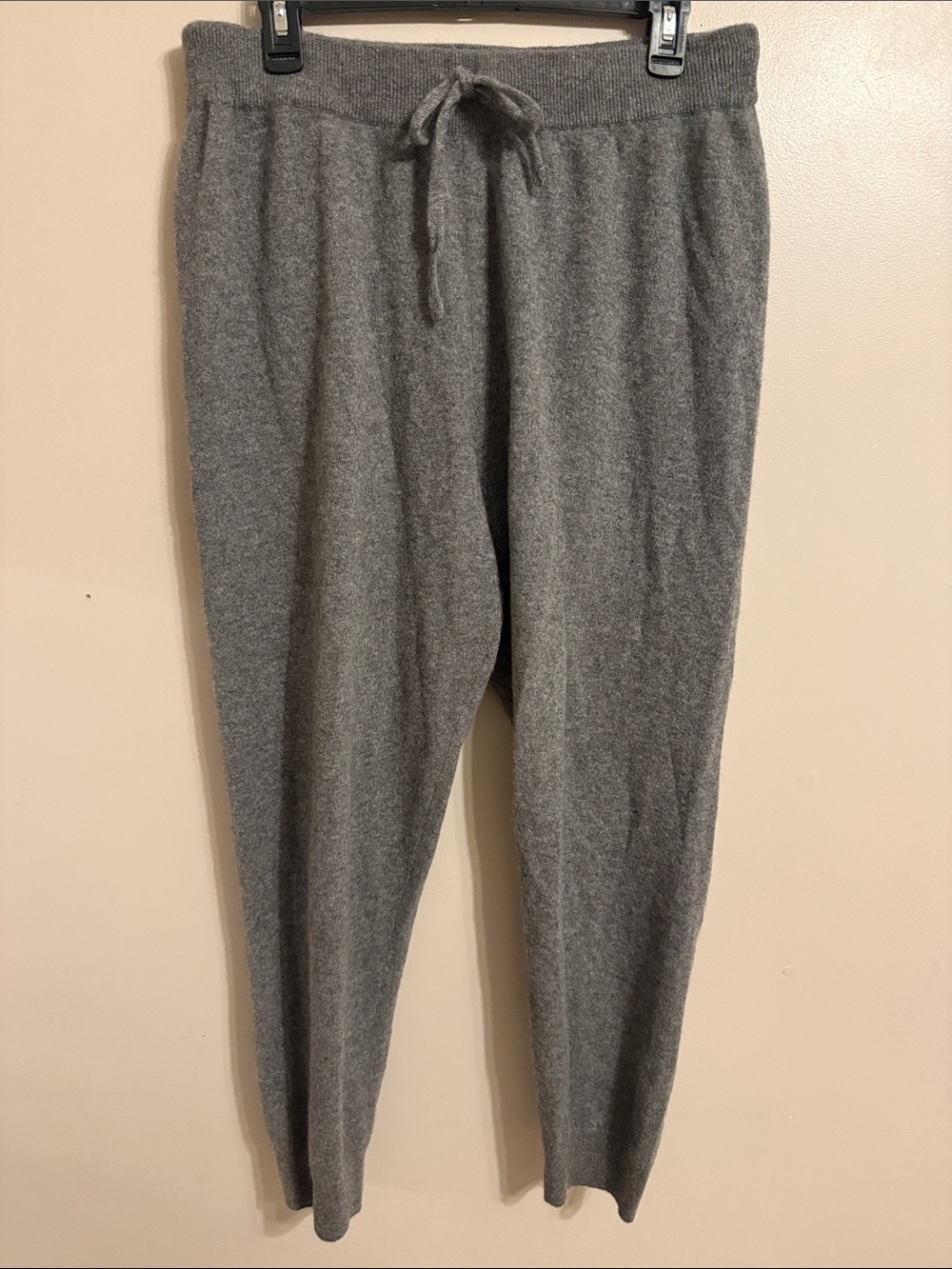 Charter Club Luxury 100% Cashmere Grey Sweatpants Joggers Size Petite XL